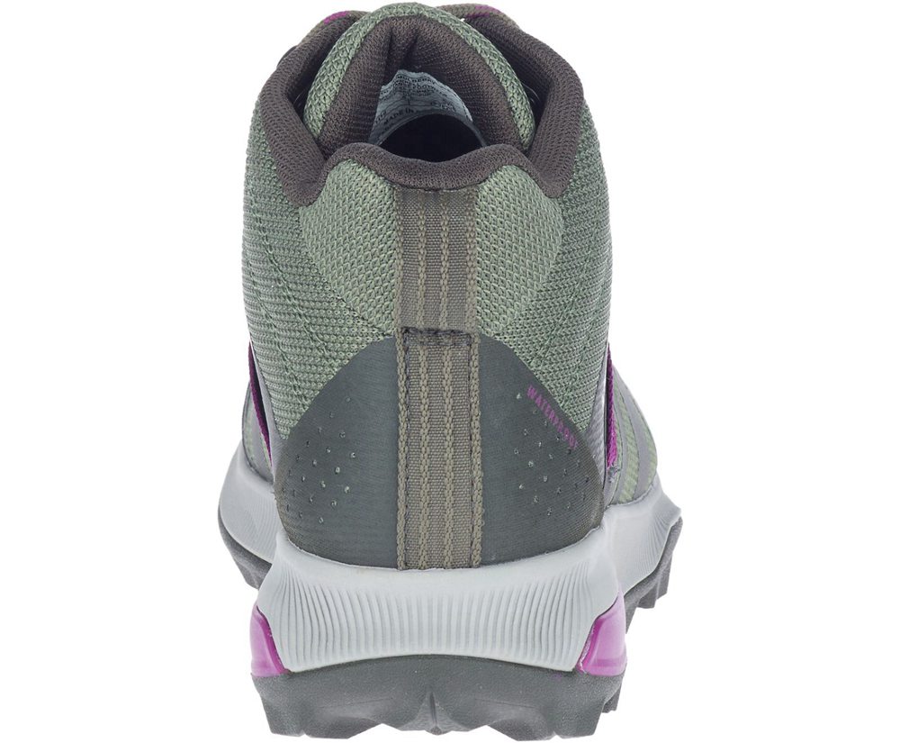 Merrell Støvler Dame - Zion Fst Mid Waterproof - Olivengrøn - TGL748106